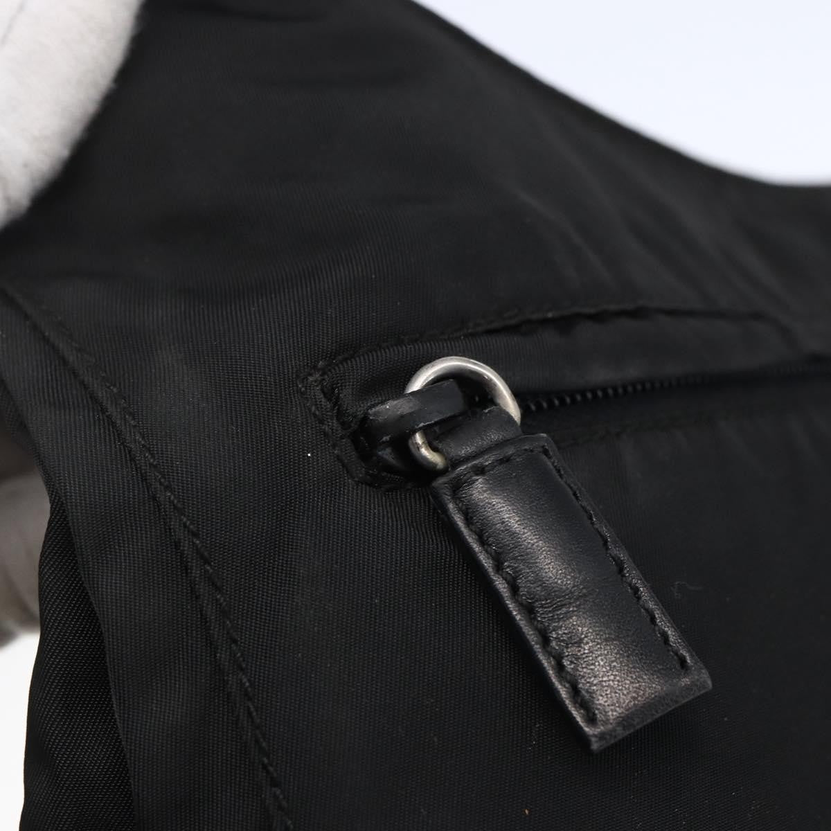 Prada Zip Messenger Quilted Tessuto Black Nylon Shoulder Bag Bag