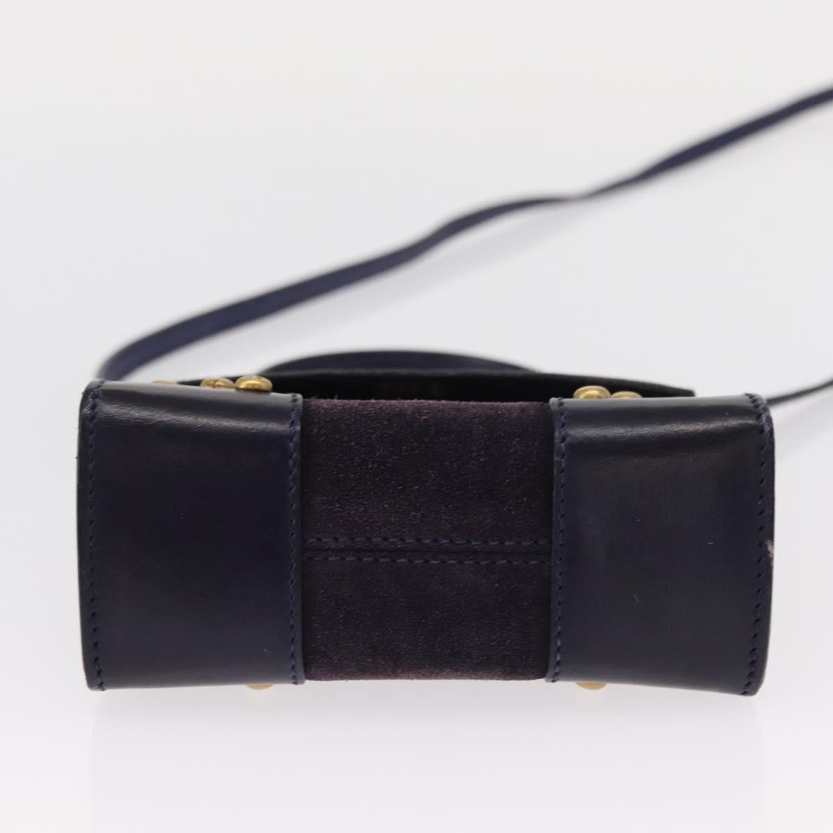 Celine Handbag Suede Purple Suede Handbag