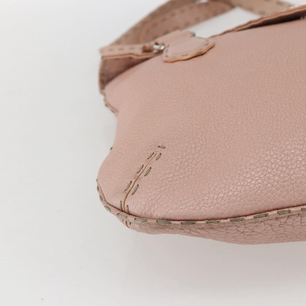 Fendi Selleria Tote Leather Pink Leather Tote Bag Bag