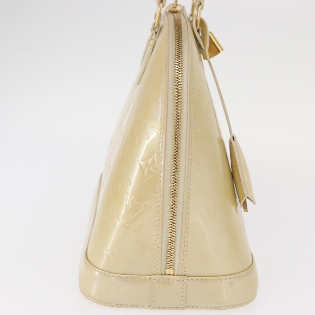 Louis Vuitton Alma Handbag Monogram Vernis Pink Patent_Leather Handbag