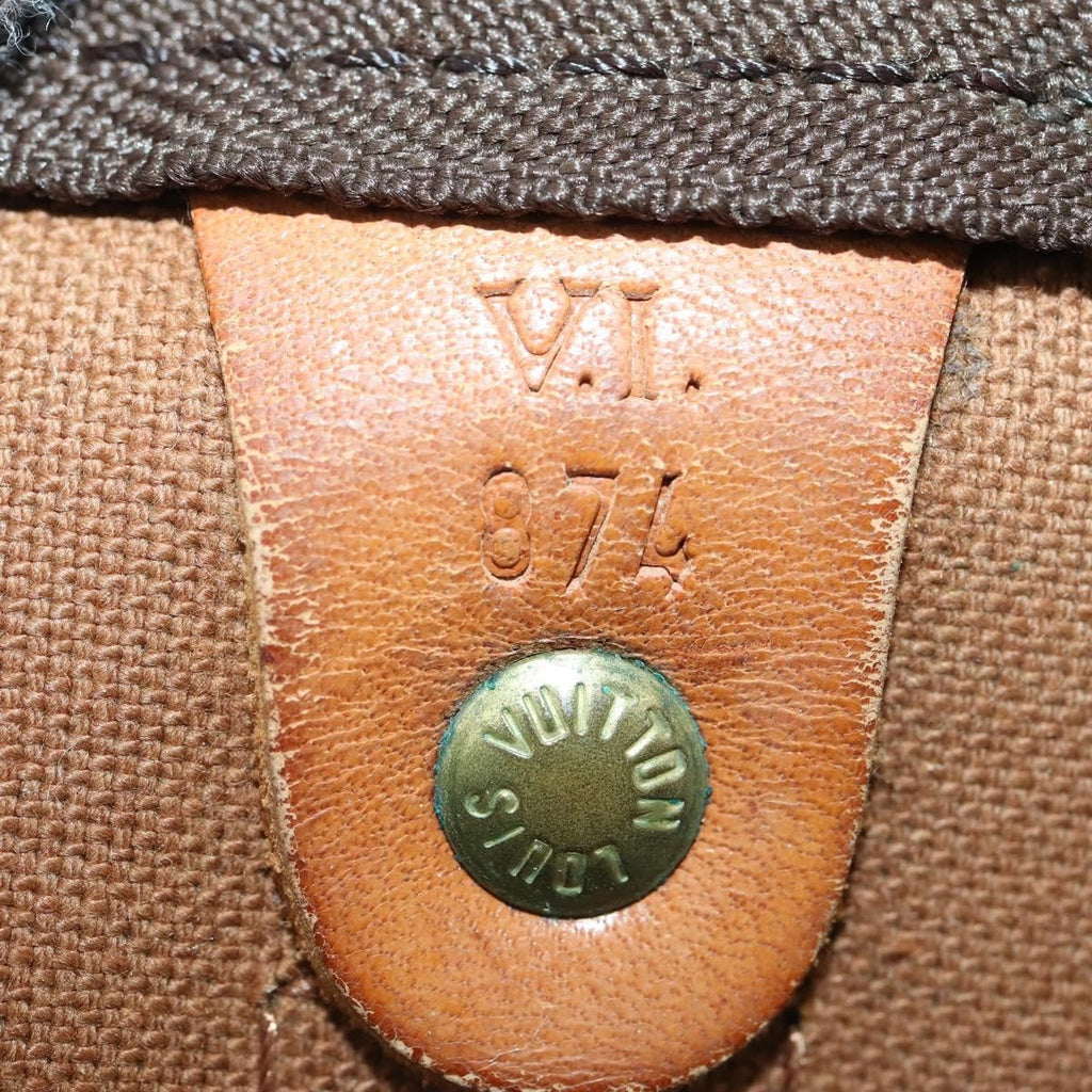 Louis Vuitton Keepall Bag Monogram Canvas Brown Canvas Travel Bag
