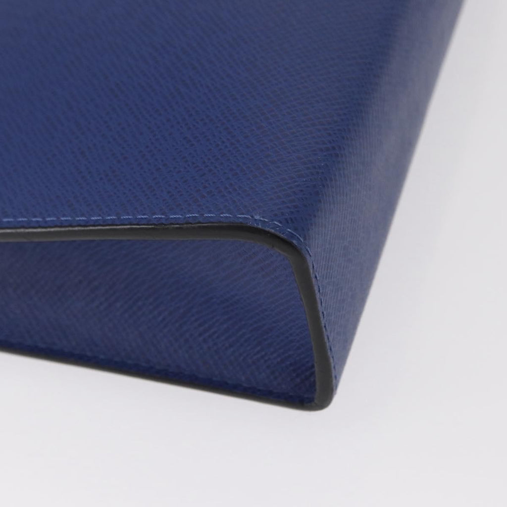 Louis Vuitton Pochette Voyage Taiga Leather Blue Leather Clutche & Pouche Bag