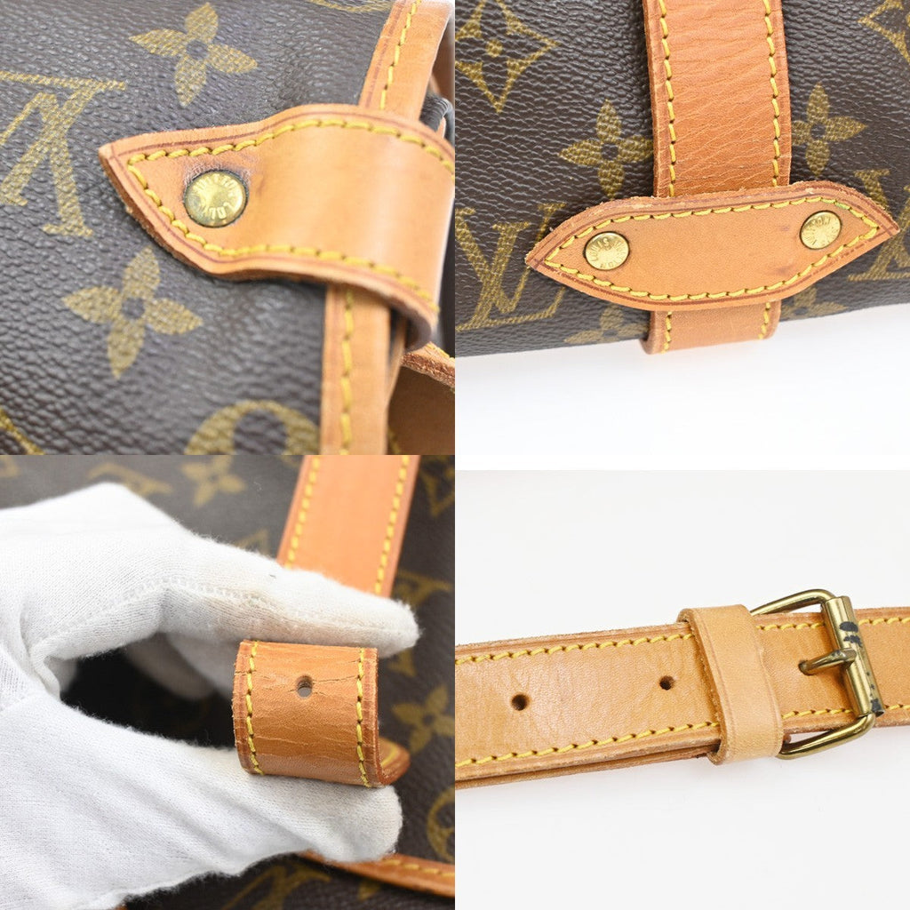 Louis Vuitton Saumur Handbag Monogram Canvas Brown Canvas Shoulder Bag