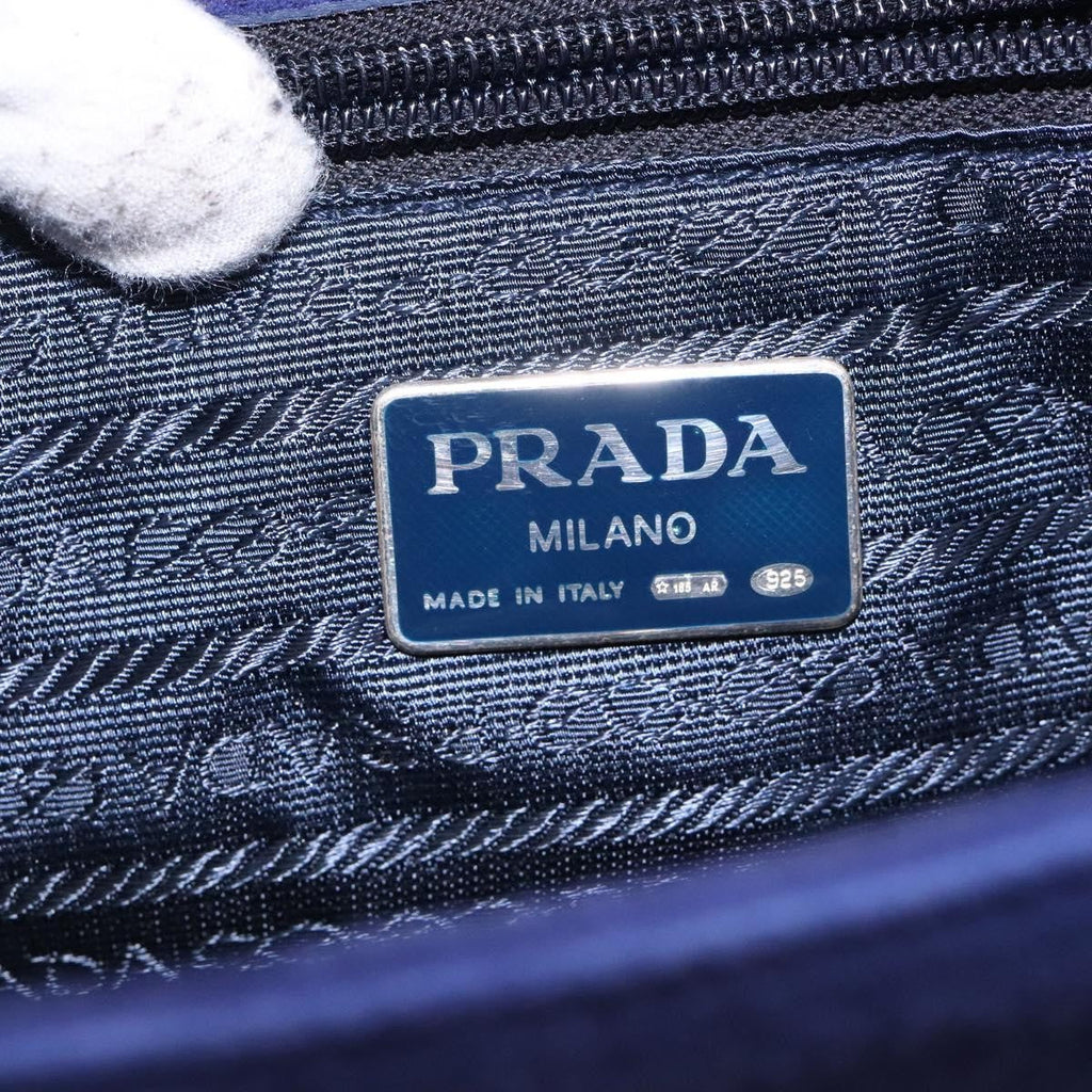 Prada Vintage Handbag Suede Purple Suede Handbag
