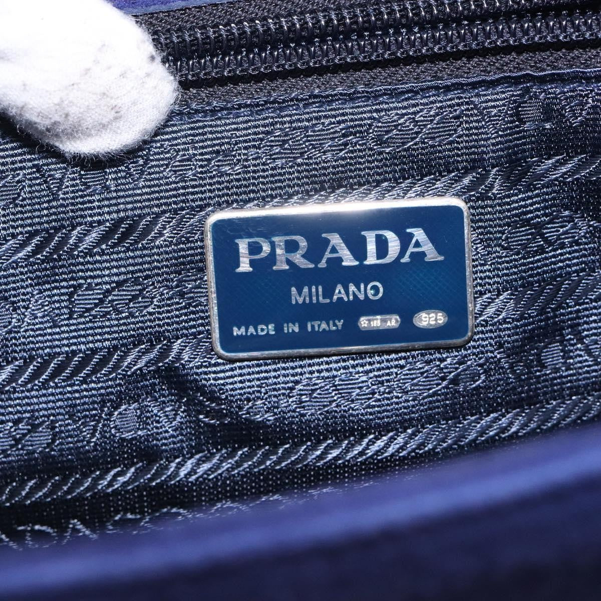 Prada Vintage Handbag Suede Purple Suede Handbag