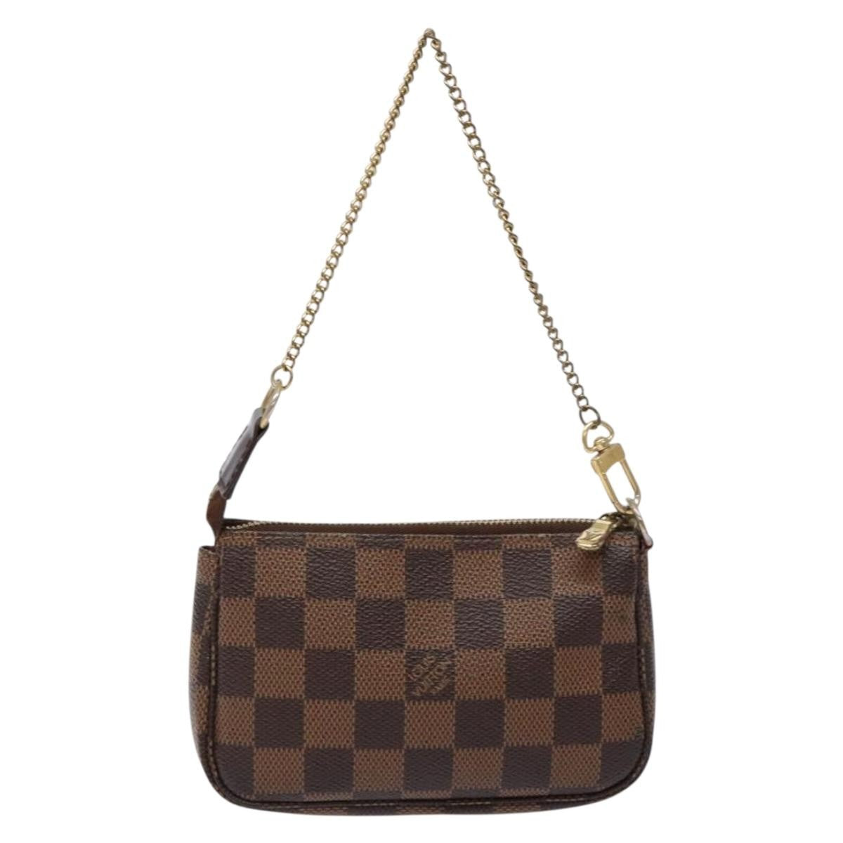 Louis Vuitton Pochette Accessoires Limited Edition Damier Brown Canvas Clutche & Pouche Bag