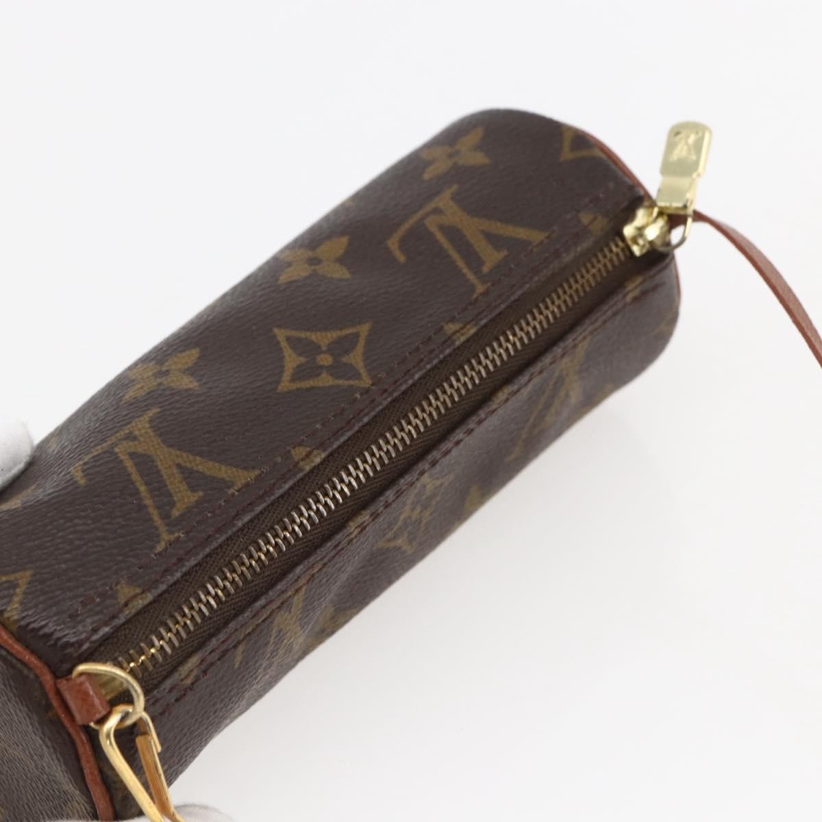 Louis Vuitton Papillon Pochette Monogram Canvas Brown Canvas Clutche & Pouche Bag
