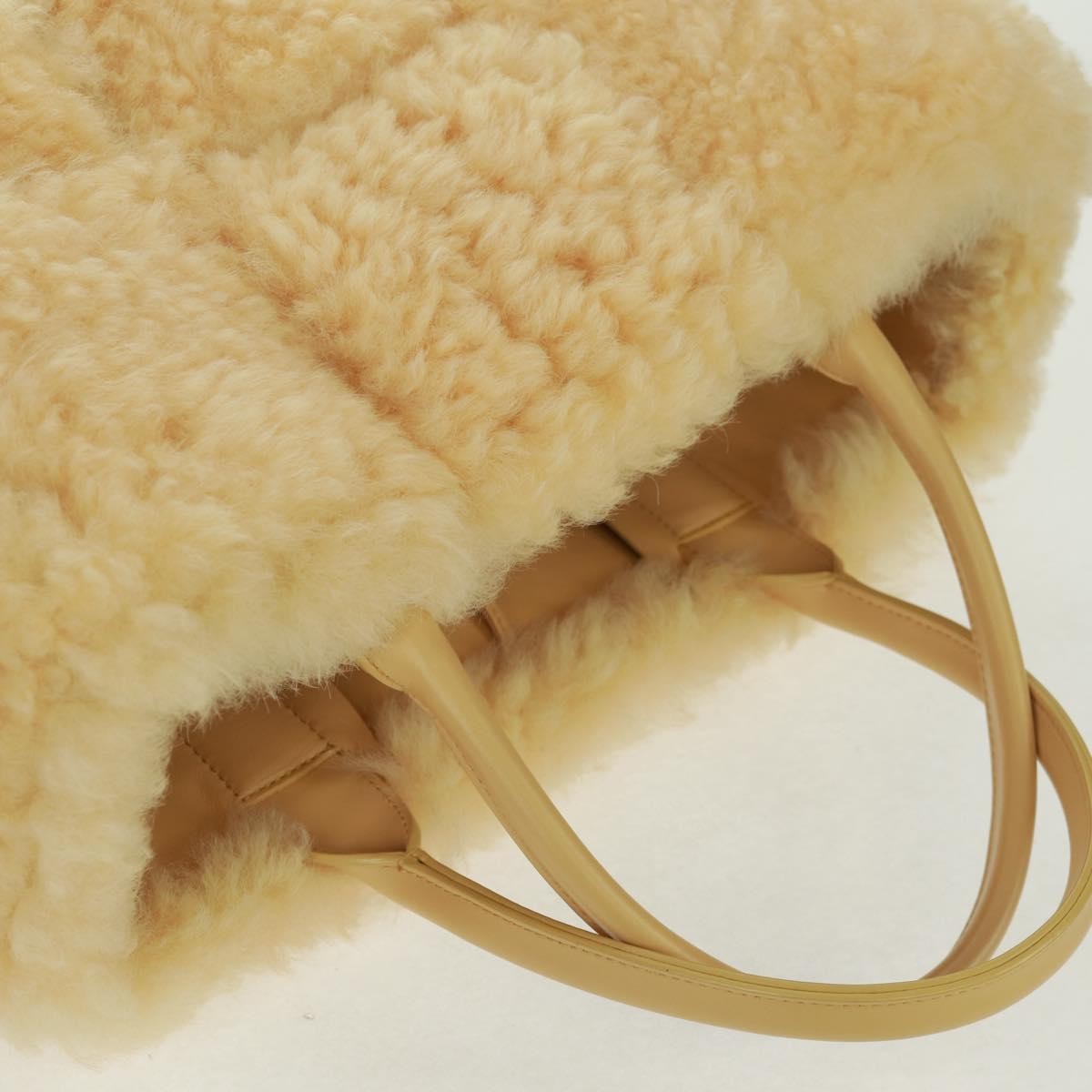 Bottega Veneta Arco Tote Intrecciato Shearling Yellow Leather Tote Bag Bag