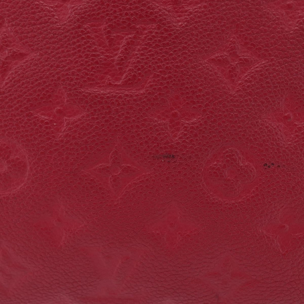 Louis Vuitton Twice Handbag Monogram Empreinte Leather Burgundy Leather Shoulder Bag