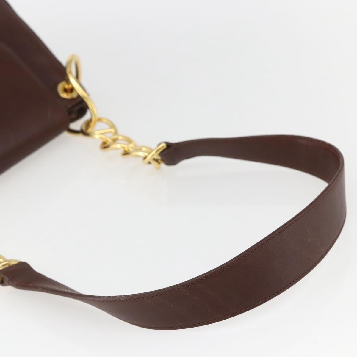 Prada Vintage Shoulder Bag Leather Brown Leather Shoulder Bag Bag