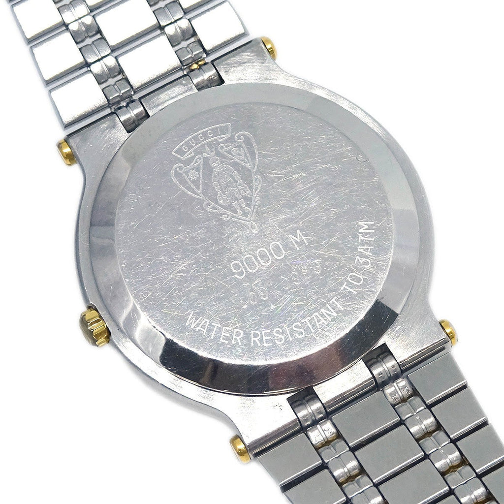 Gucci 9000L Quartz Watch Stainless Steel With Plated Metal Watch (Pre-Owned)
