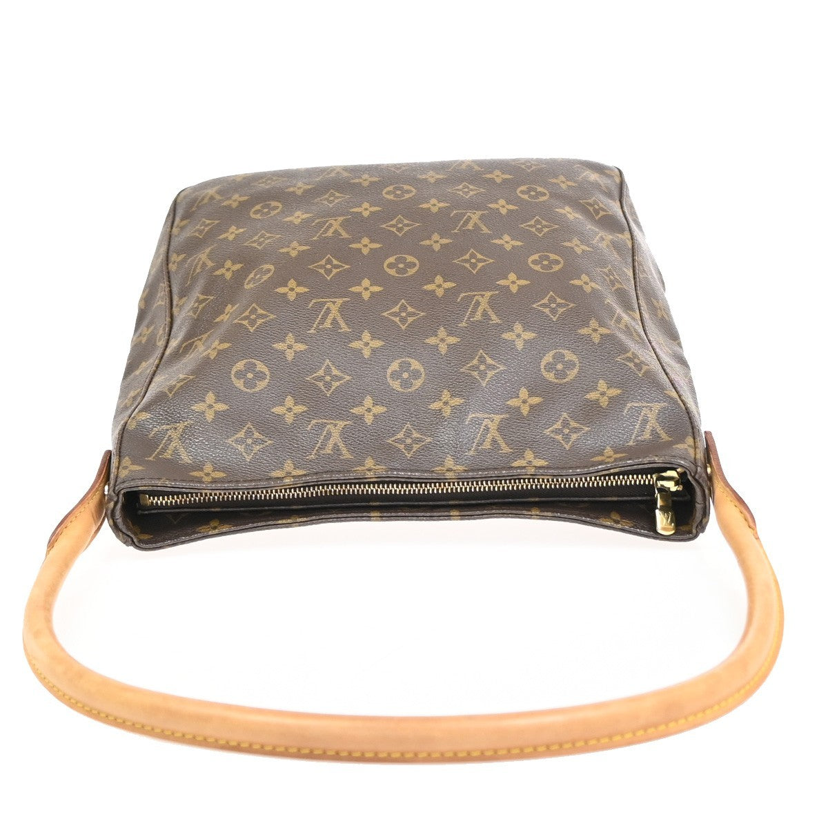 Louis Vuitton Monogram Looping Handbag Monogram Canvas Brown Canvas Shoulder Bag