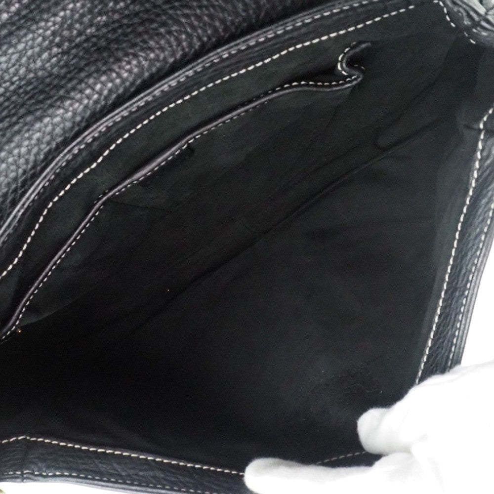 Celine Vintage Shoulder Bag Leather Black Calfskin Shoulder Bag Bag