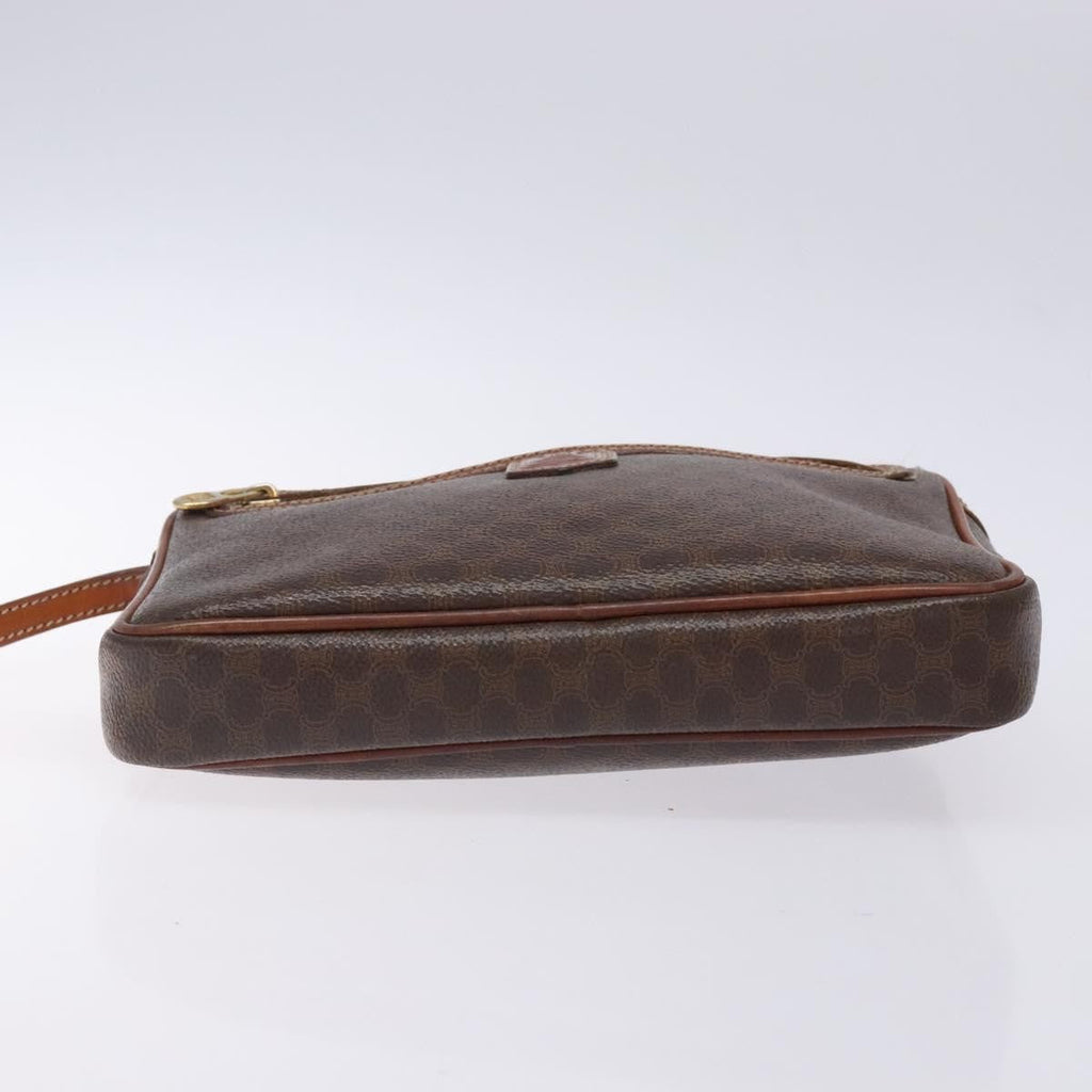 Celine Macadam Pochette Classic Brown Pvc Clutche & Pouche Bag