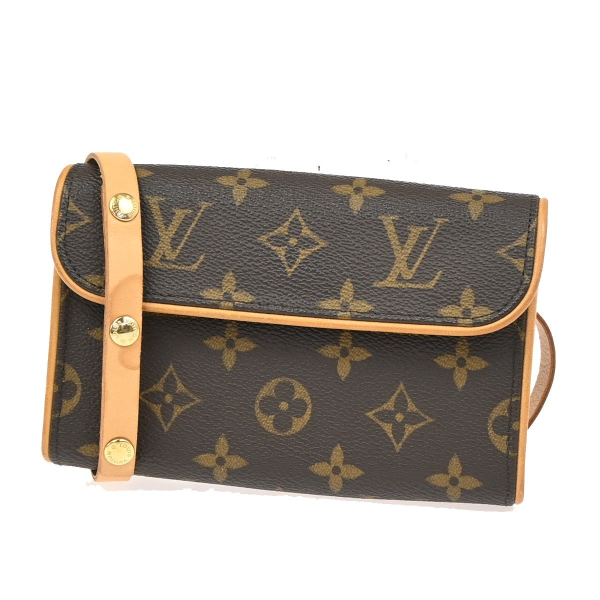 Louis Vuitton Florentine Waist Bag Monogram Canvas Brown Canvas Clutche & Pouche Bag