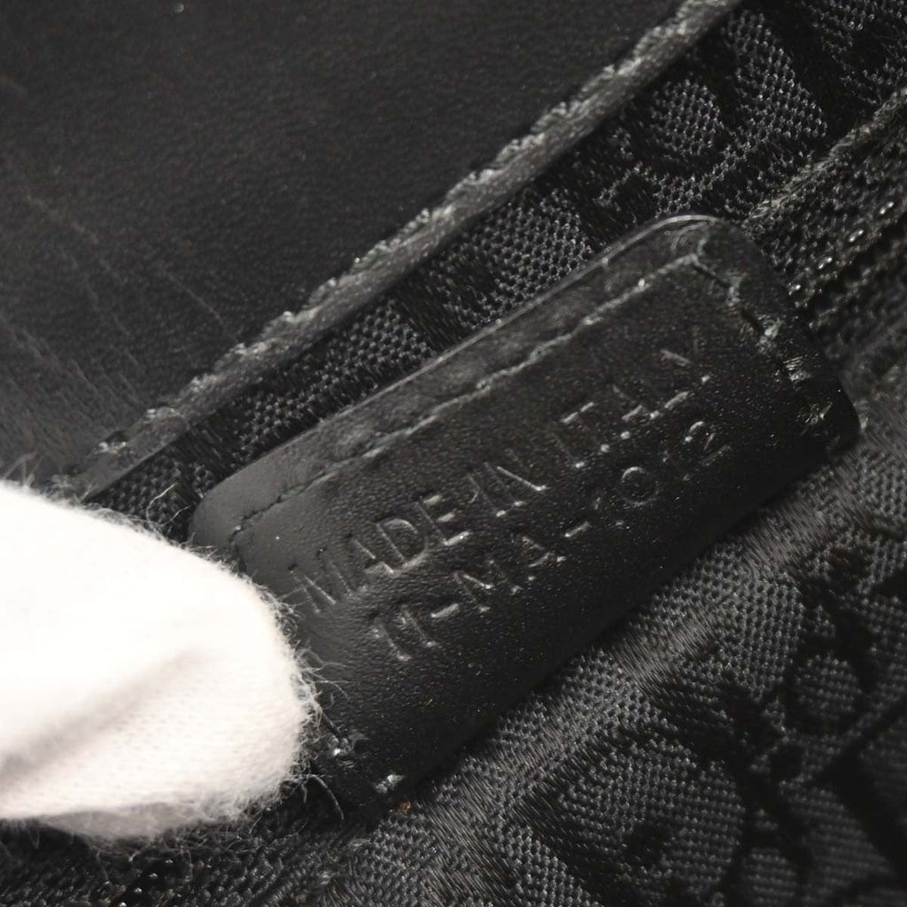 Christian Dior Vintage Street Chic Columbus Shoulder Bag Canvas Black Canvas Shoulder Bag Bag (Pre-Owned)