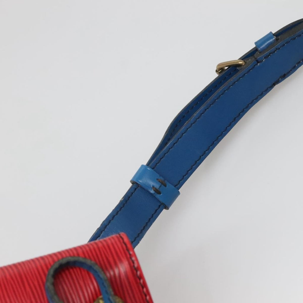Louis Vuitton Bicolor Noe Handbag Epi Leather Red Leather Bag