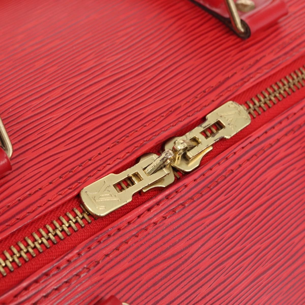Louis Vuitton Keepall Bag Epi Leather Red Leather Travel Bag