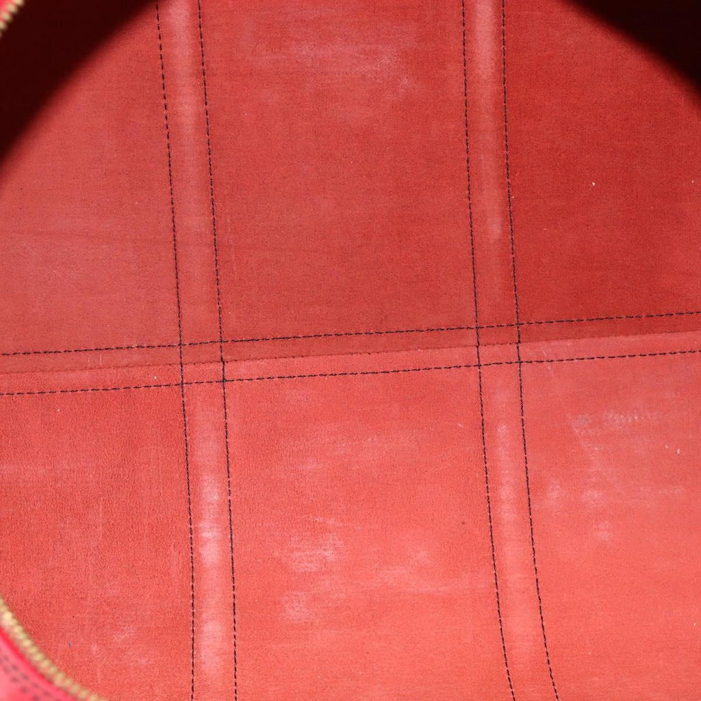Louis Vuitton Keepall Bag Epi Leather Red Leather Travel Bag