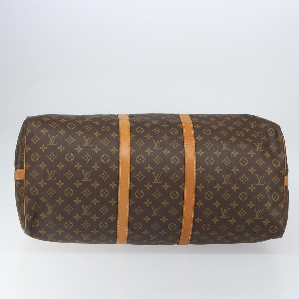 Louis Vuitton Keepall Bandouliere Bag Monogram Canvas Brown Canvas Travel Bag