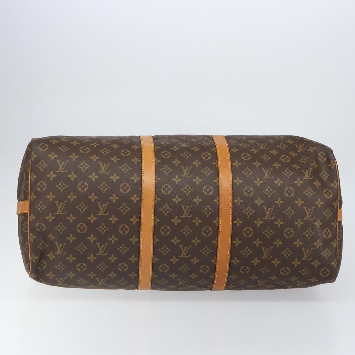 Louis Vuitton Keepall Bandouliere Bag Monogram Canvas Brown Canvas Travel Bag