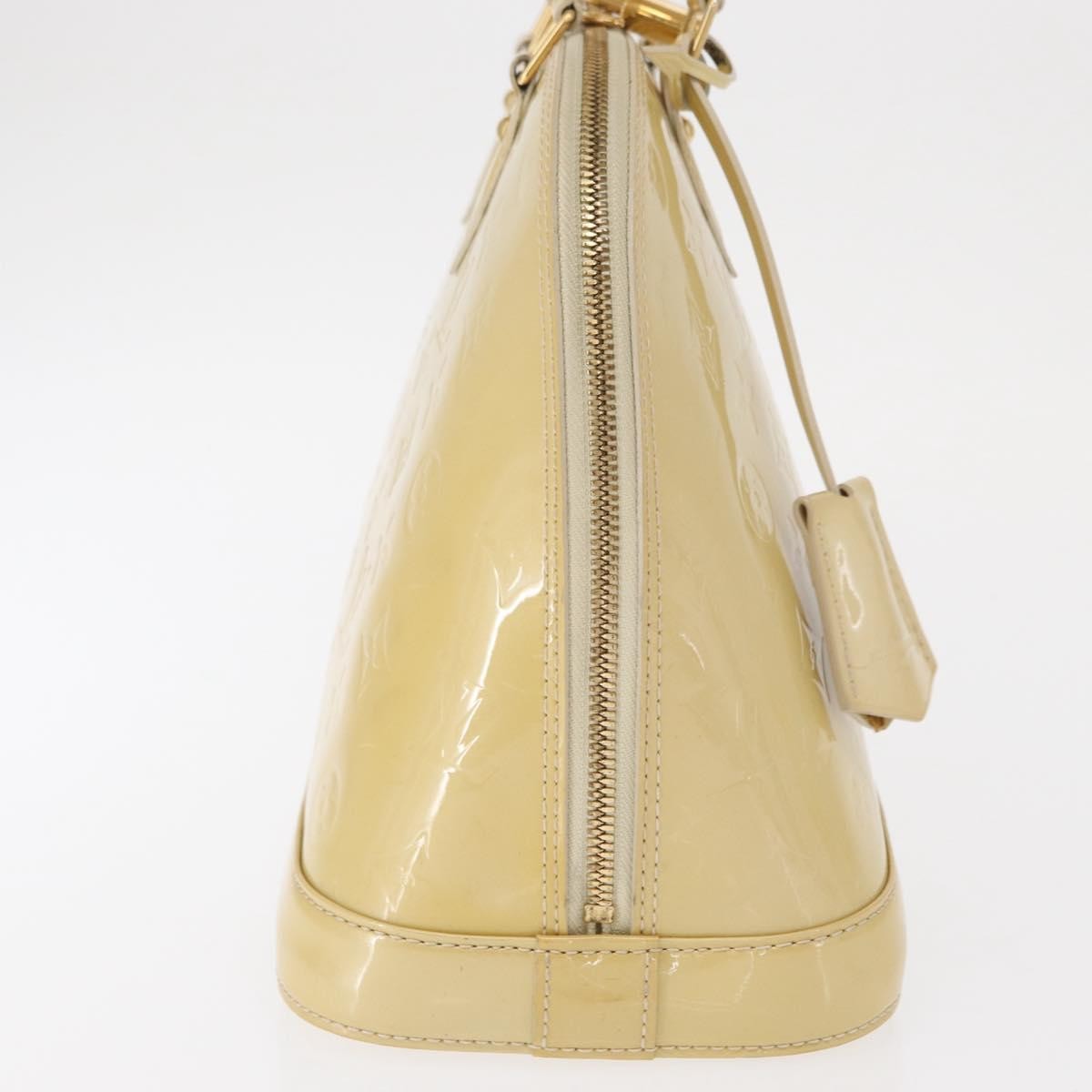 Louis Vuitton Alma Handbag Patent Leather Beige Patent_Leather Handbag