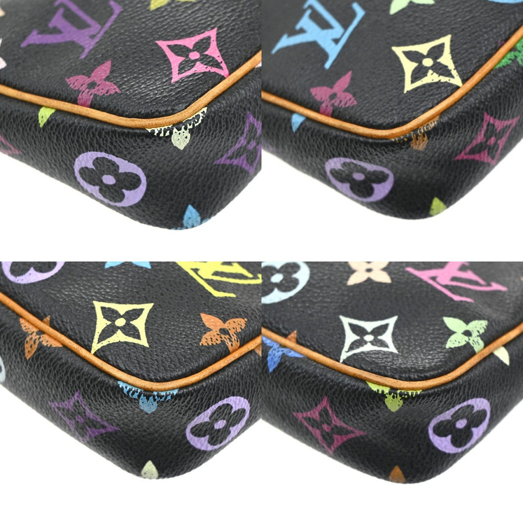 Louis Vuitton Pochette Accessoires Monogram Multicolor Multicolour Leather Clutche & Pouche Bag