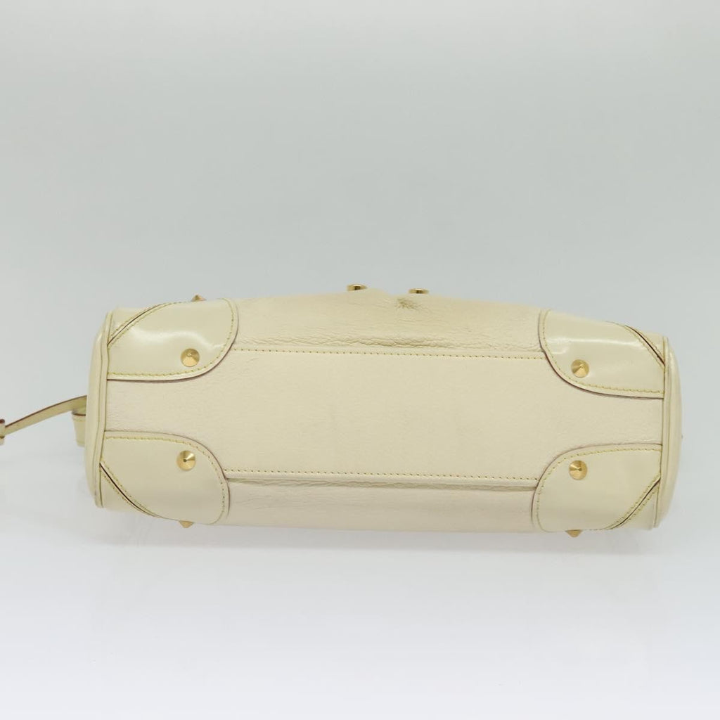 Louis Vuitton Suhali L'essentiel Handbag Leather White Leather Shoulder Bag