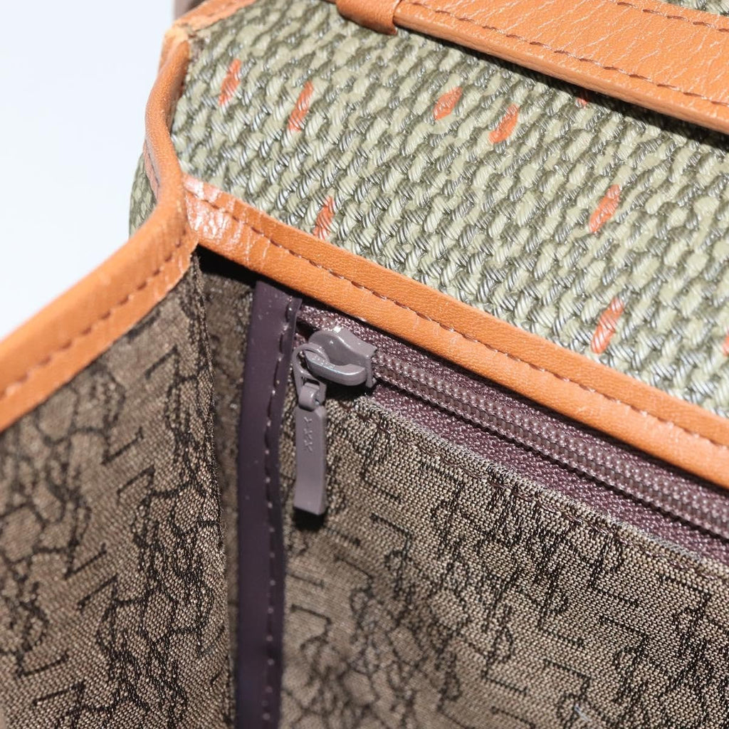 Saint Laurent Vintage Shoulder Bag Canvas Green Pvc Shoulder Bag Bag (Pre-Owned)