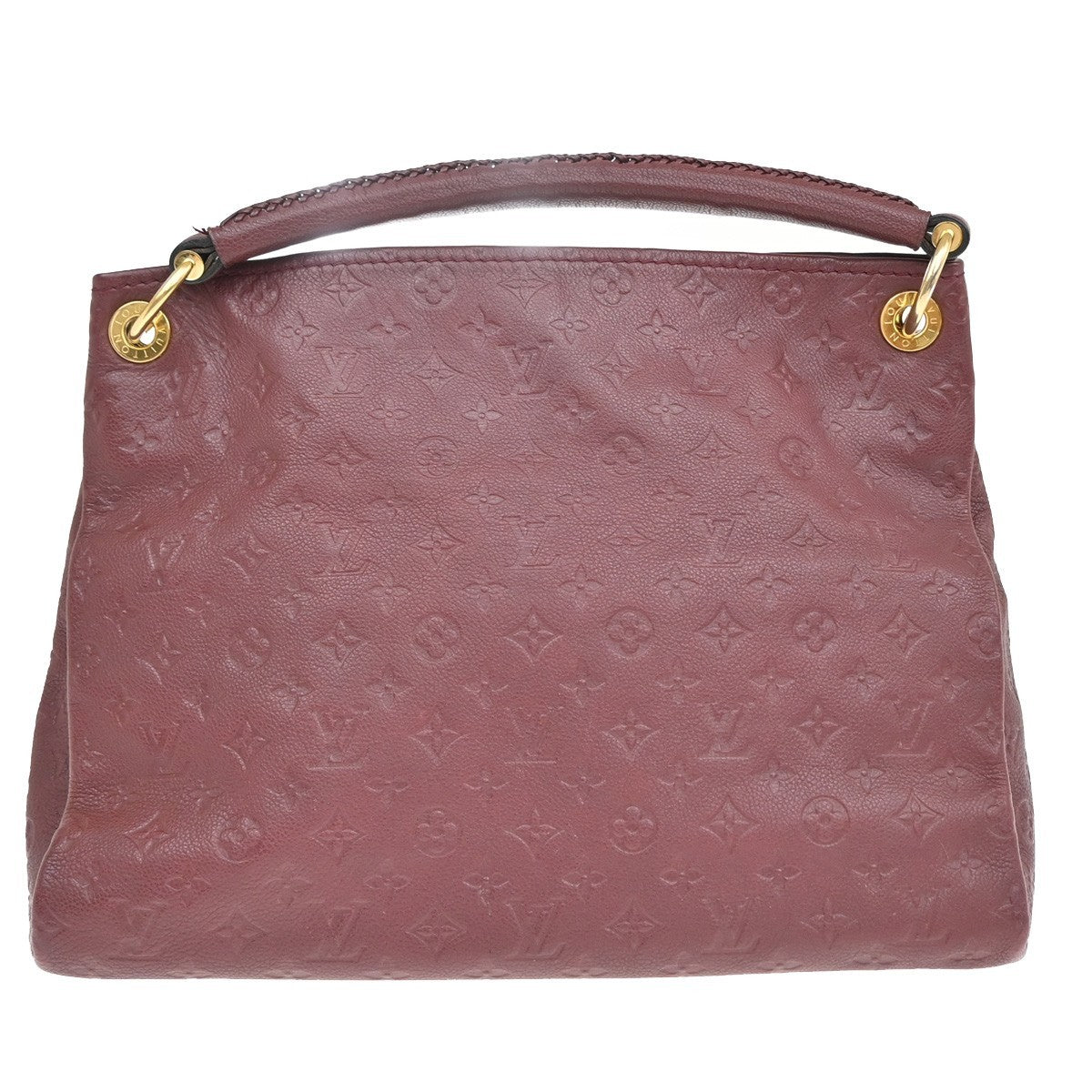 Louis Vuitton Artsy Handbag Monogram Empreinte Leather Red Leather Shoulder Bag