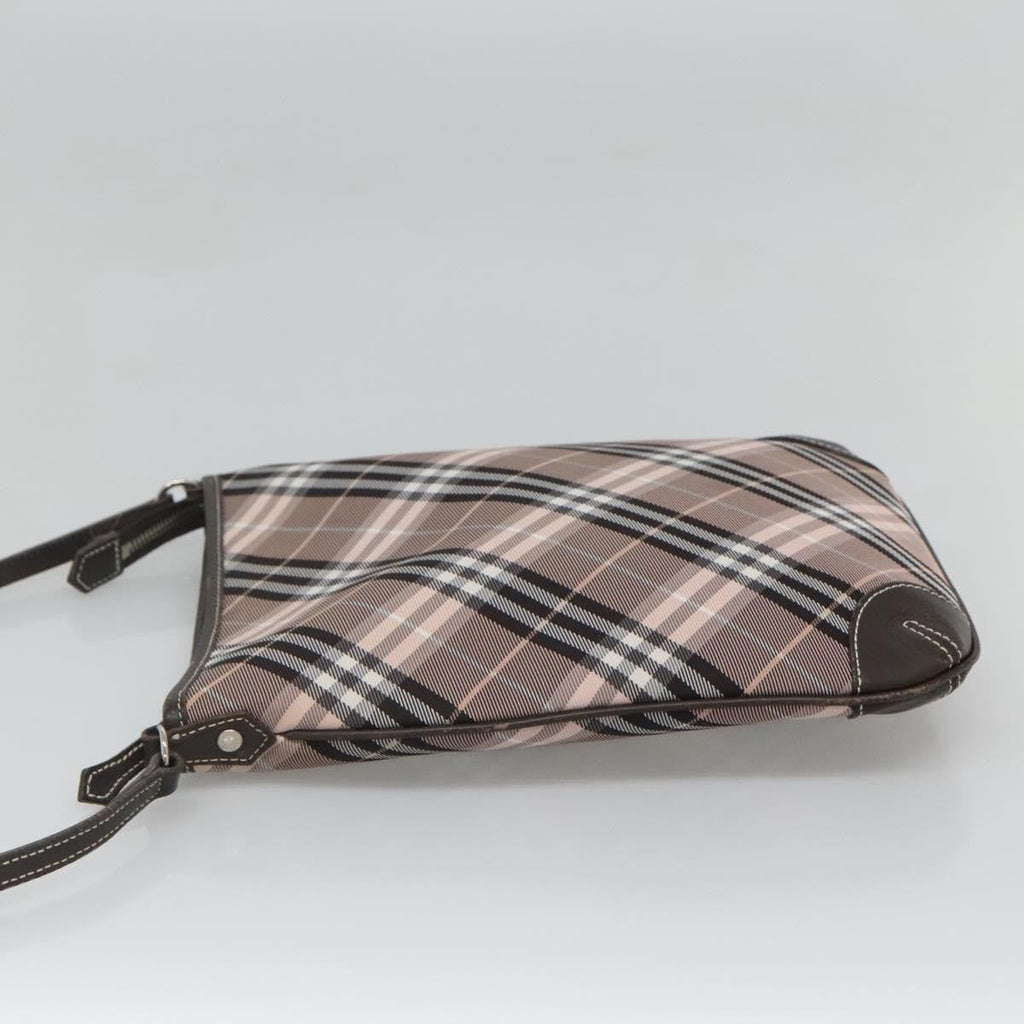 Burberry Nova Check Blue Label Canvas Pink Canvas Shoulder Bag