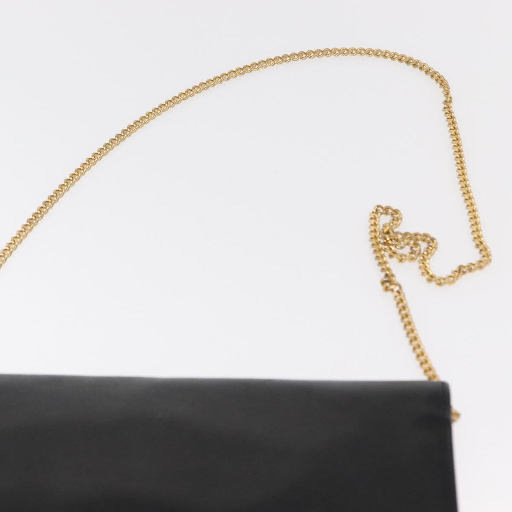 Christian Dior Vintage Shoulder Bag Leather Black Leather Shoulder Bag Bag (Pre-Owned)