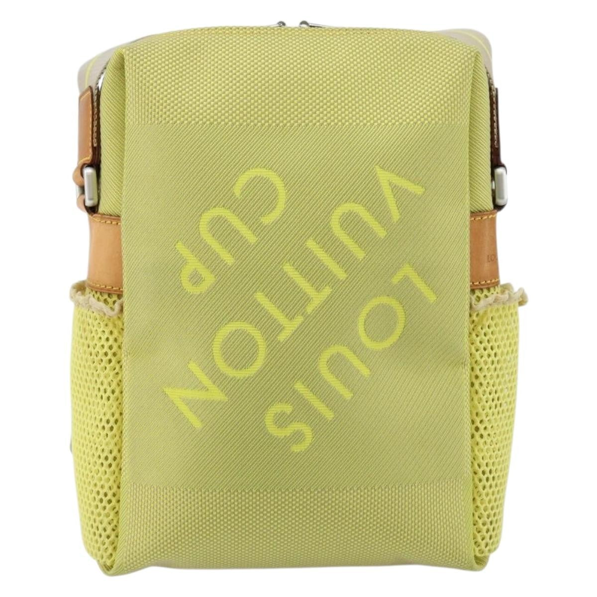 Louis Vuitton Cup Weathery Bag Damier Geant Canvas Yellow Canvas Shoulder Bag
