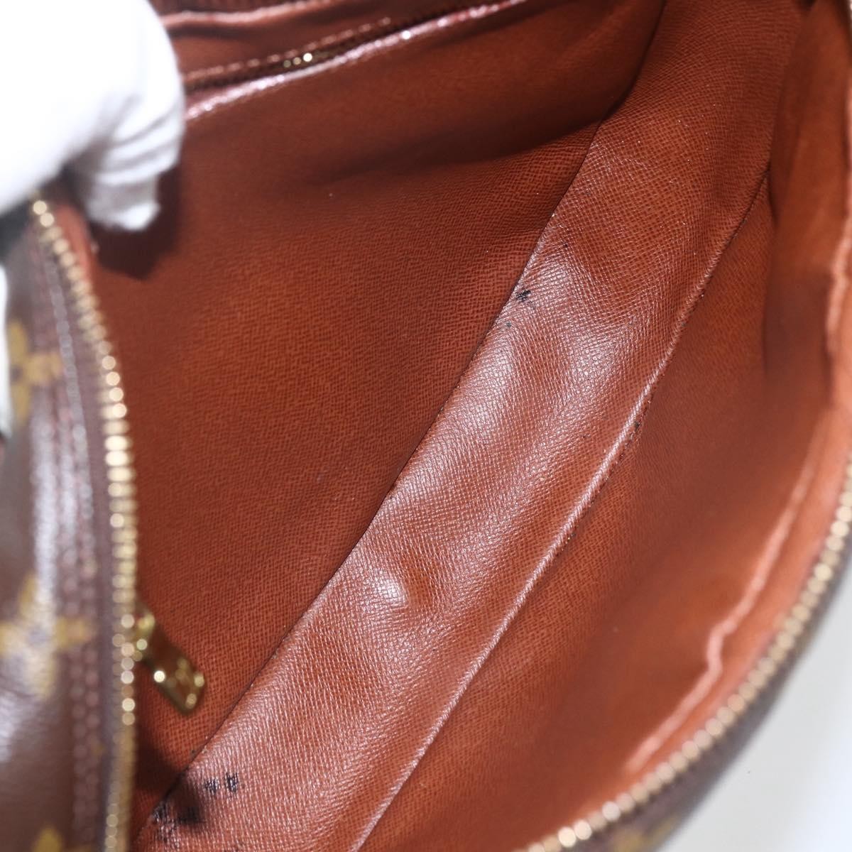 Louis Vuitton Jeune Fille Handbag Monogram Canvas Brown Canvas Shoulder Bag