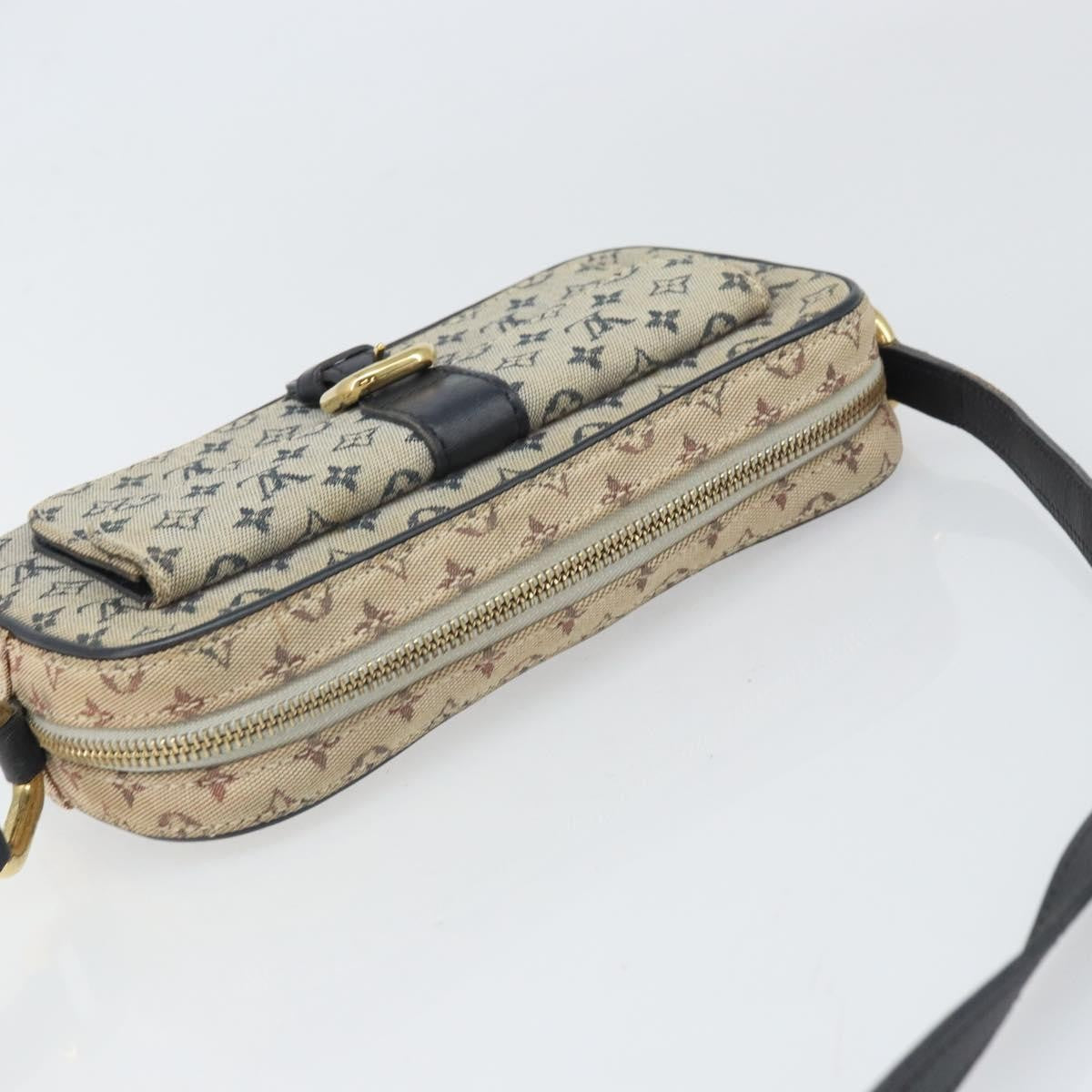 Louis Vuitton Juliette Crossbody Bag Mini Lin Blue Canvas Shoulder Bag
