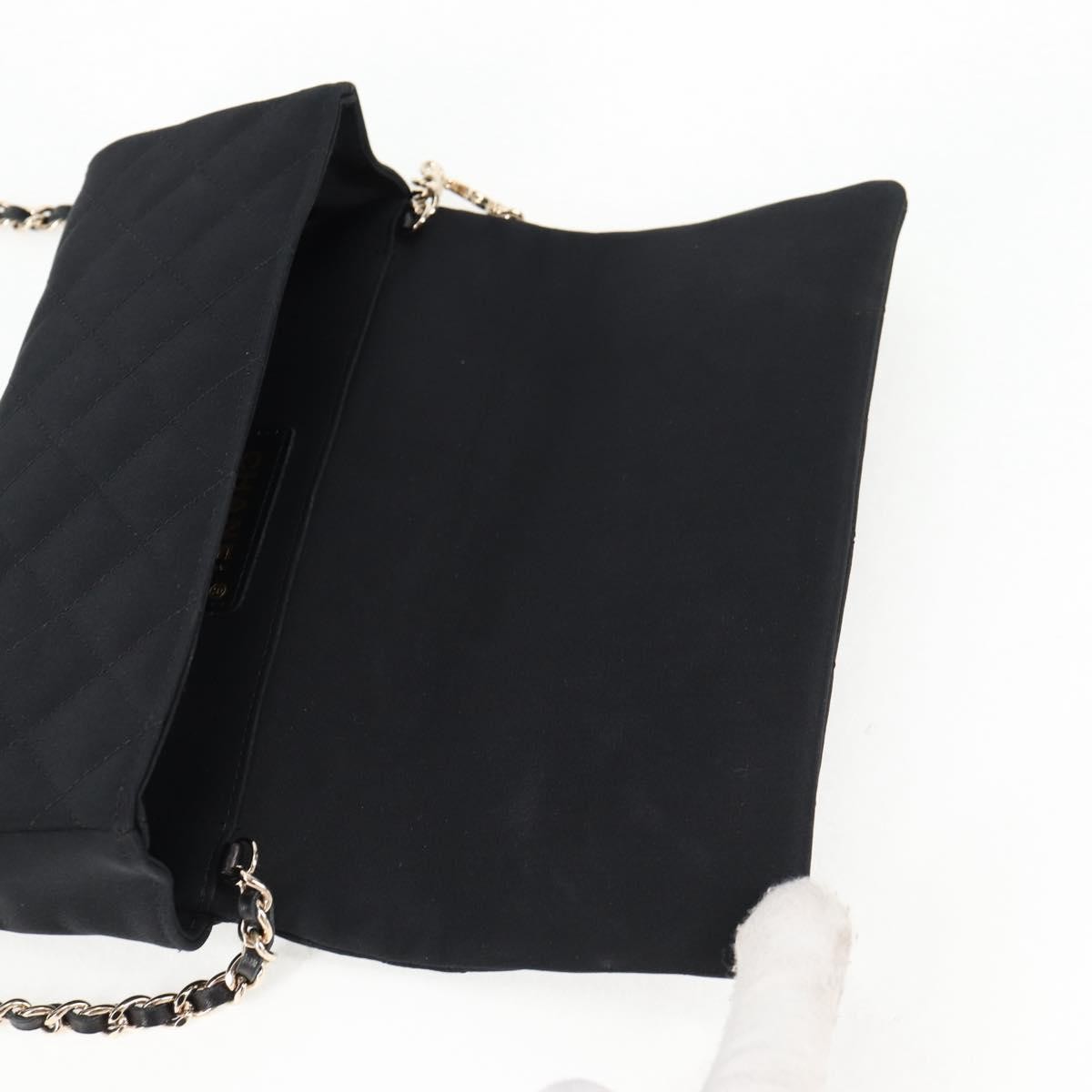 Chanel Chain Flap Shoulder Bag Quilted Nylon Black Nylon Shoulder Bag Bag