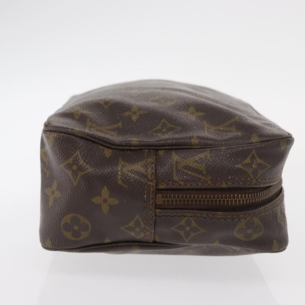 Louis Vuitton Trousse Toiletry Pouch Monogram Canvas Brown Canvas Toiletry Case Accessory