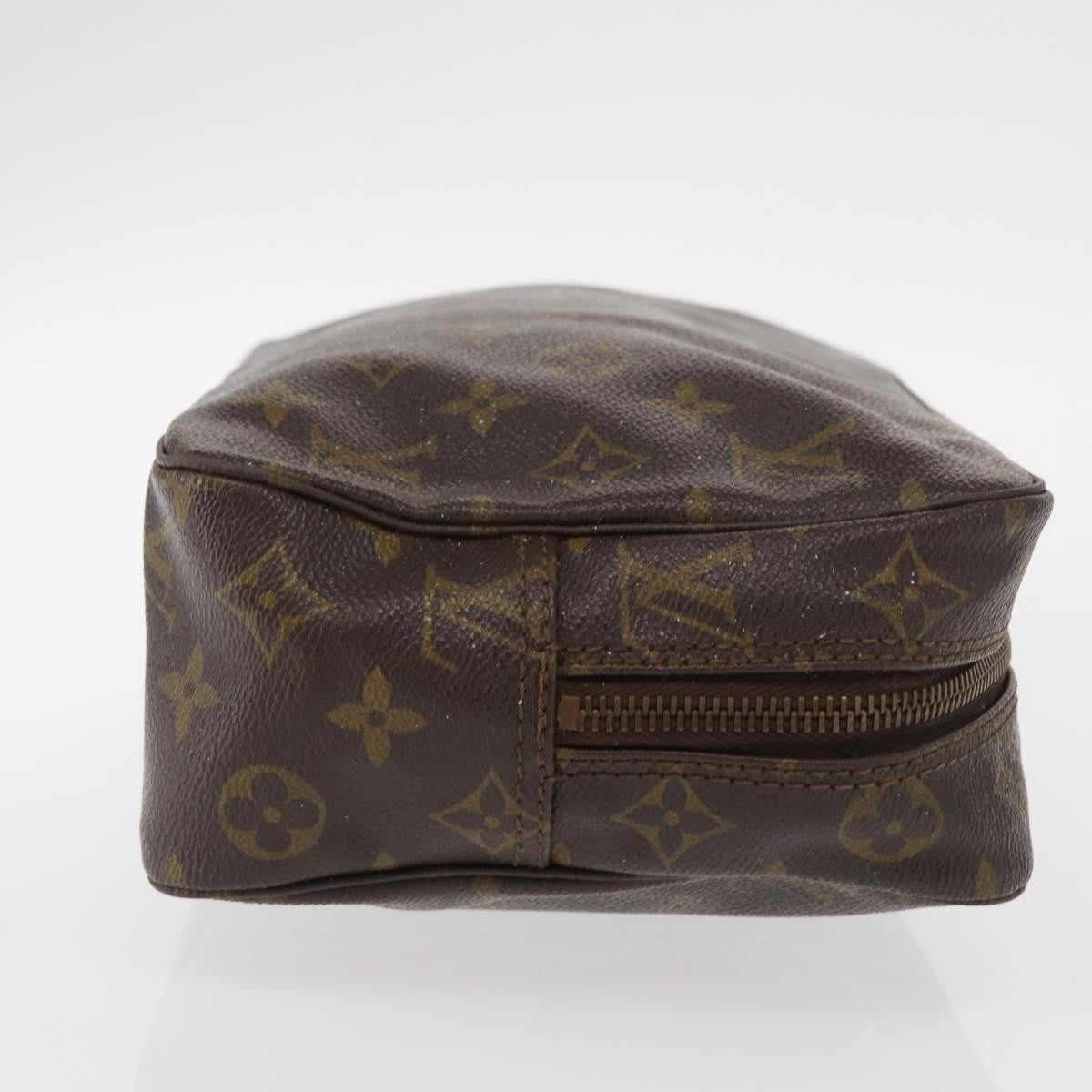 Louis Vuitton Trousse Toiletry Pouch Monogram Canvas Brown Canvas Toiletry Case Accessory