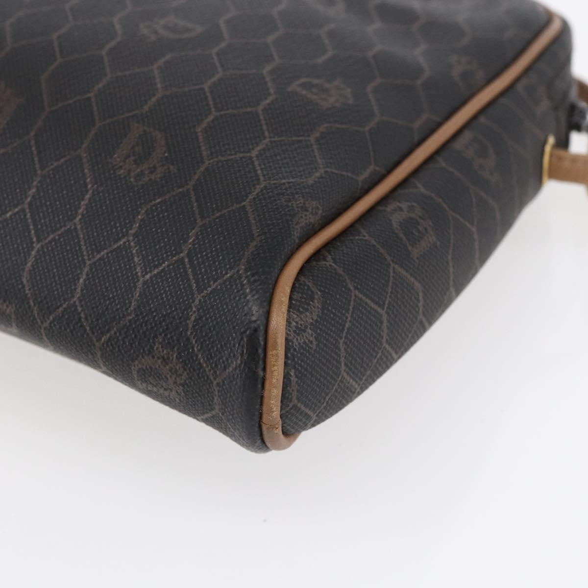 Christian Dior Vintage Honeycomb Shoulder Bag Canvas Black Canvas Shoulder Bag Bag (Pre-Owned)
