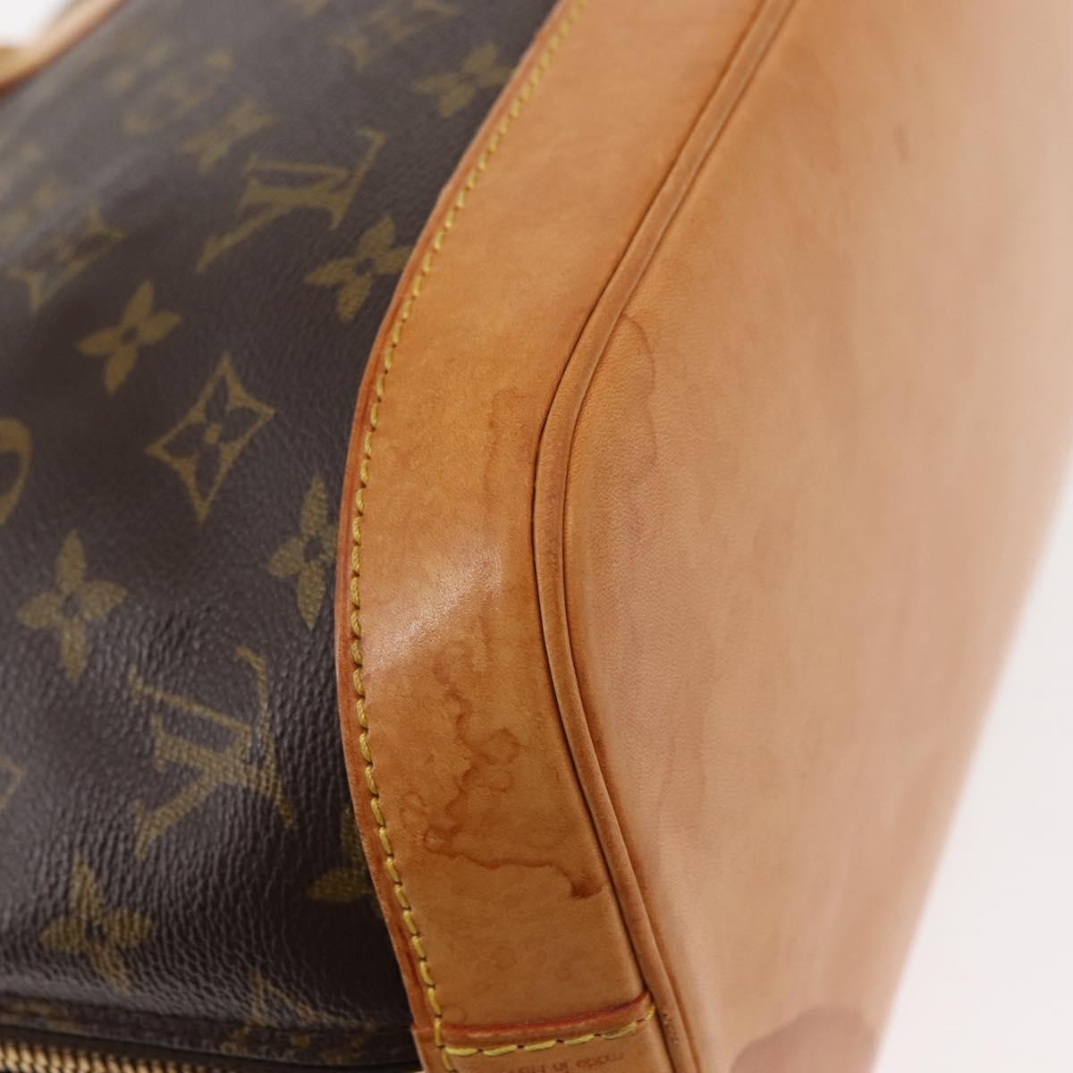 Louis Vuitton Alma Handbag Monogram Canvas Brown Canvas Handbag
