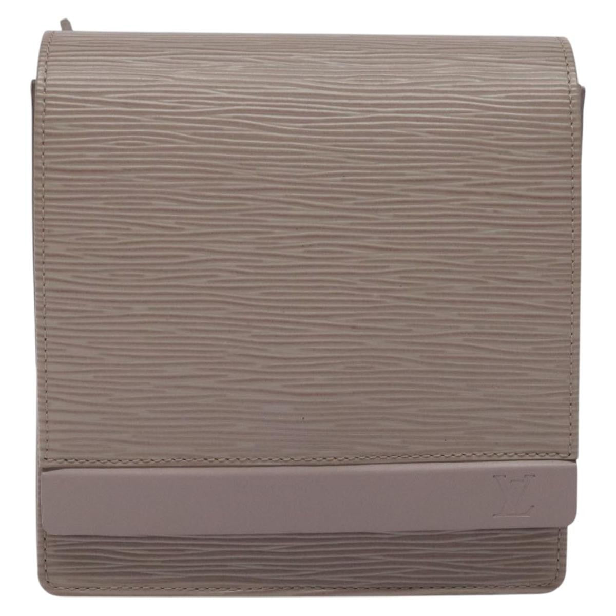 Louis Vuitton Biarritz Shoulder Bag Epi Leather Gray Leather Shoulder Bag