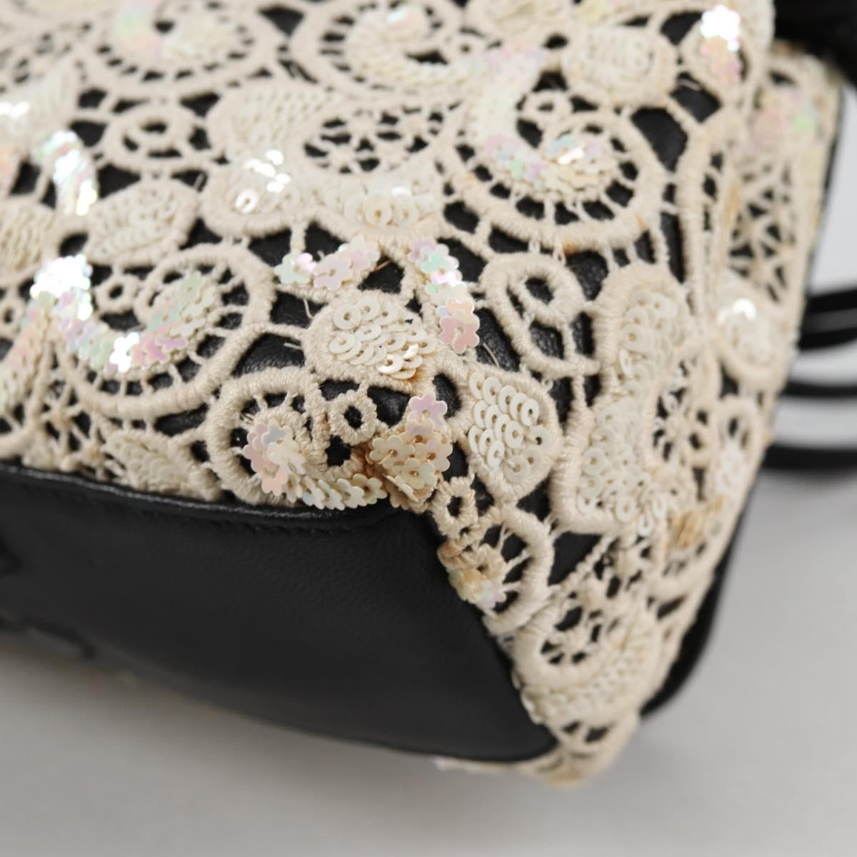 Chanel Floral Cc Flap Bag Leather White Leather Shoulder Bag Bag