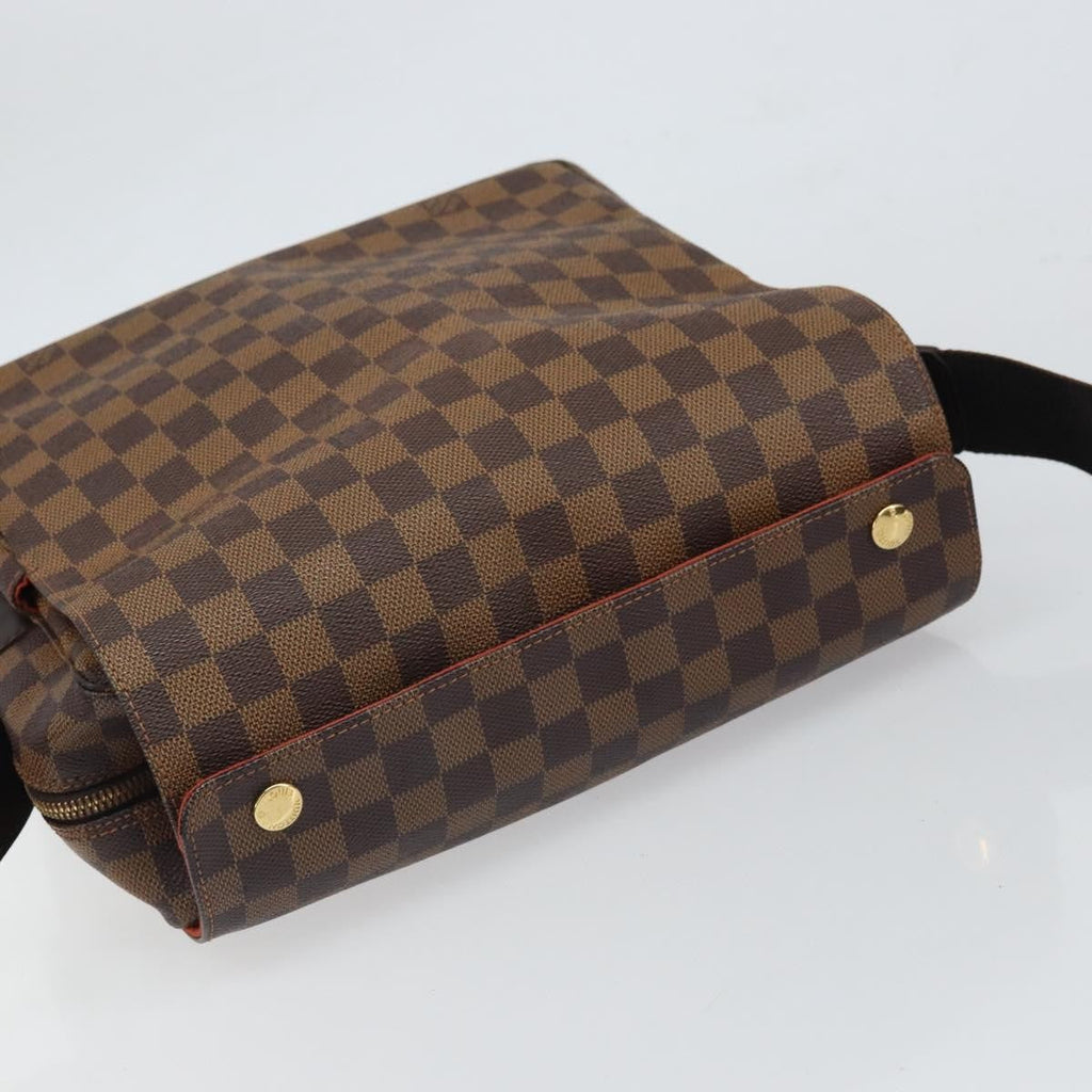 Louis Vuitton Naviglio Handbag Damier Brown Canvas Shoulder Bag