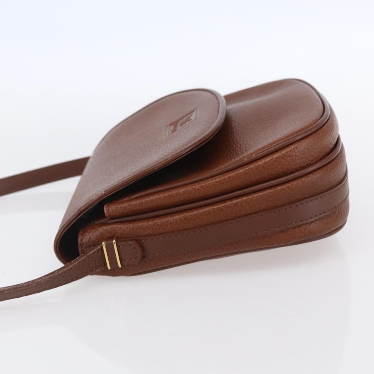 Burberry Vintage Shoulder Bag Leather Brown Leather Shoulder Bag