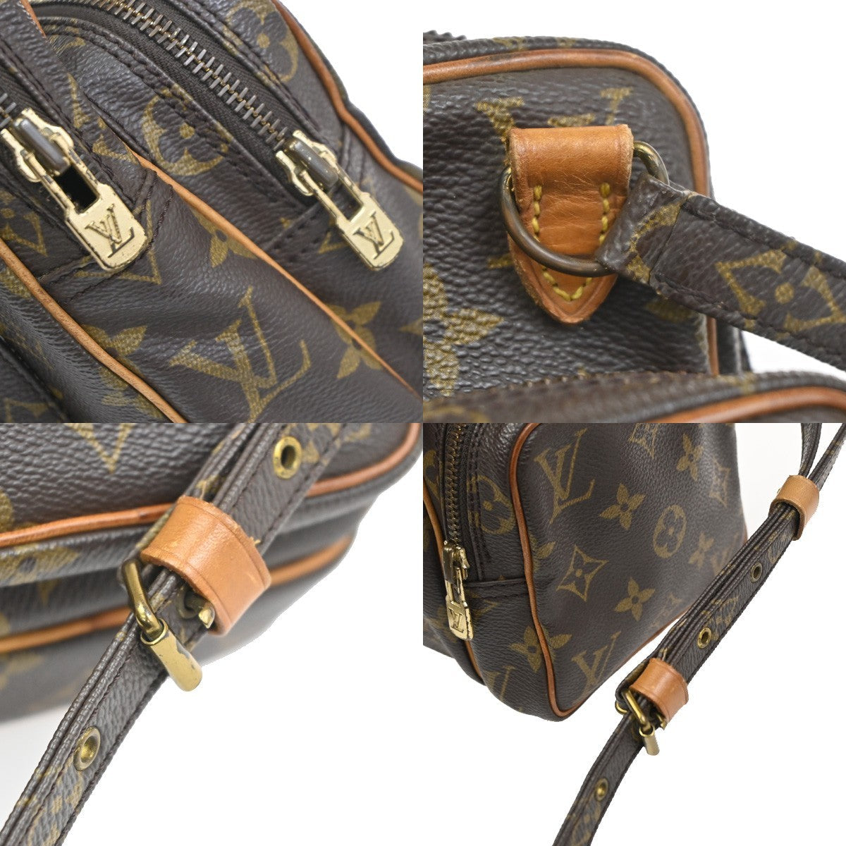 Louis Vuitton Amazone Bag Monogram Canvas Brown Canvas Shoulder Bag