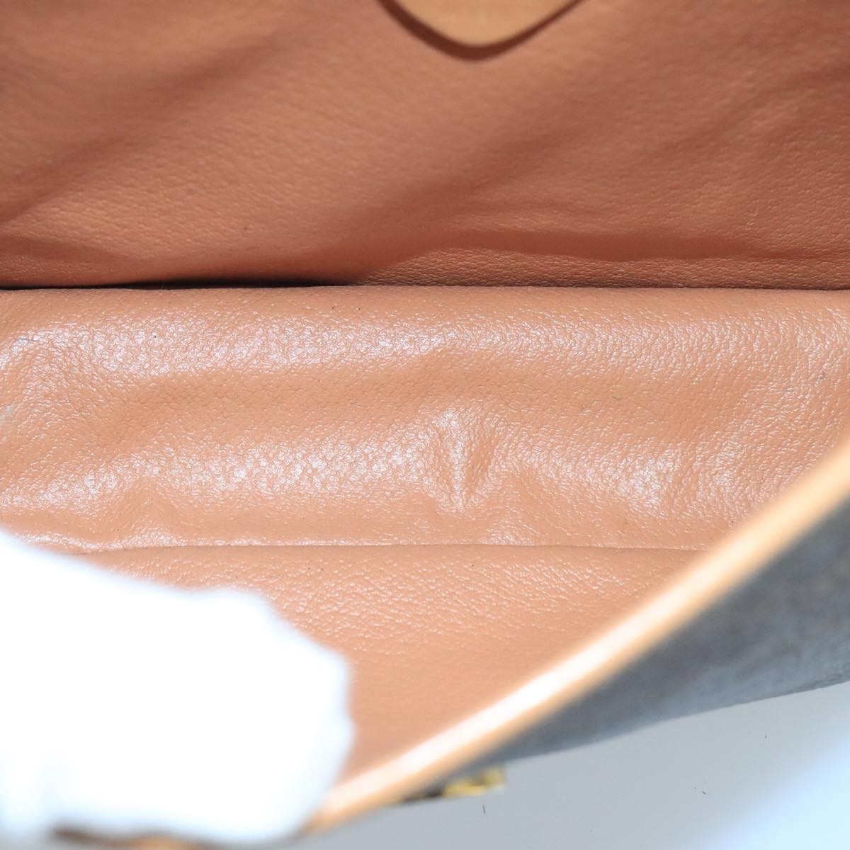 Celine Vintage Macadam Circle Logo Shoulder Bag Canvas And Leather Brown Canvas Shoulder Bag Bag