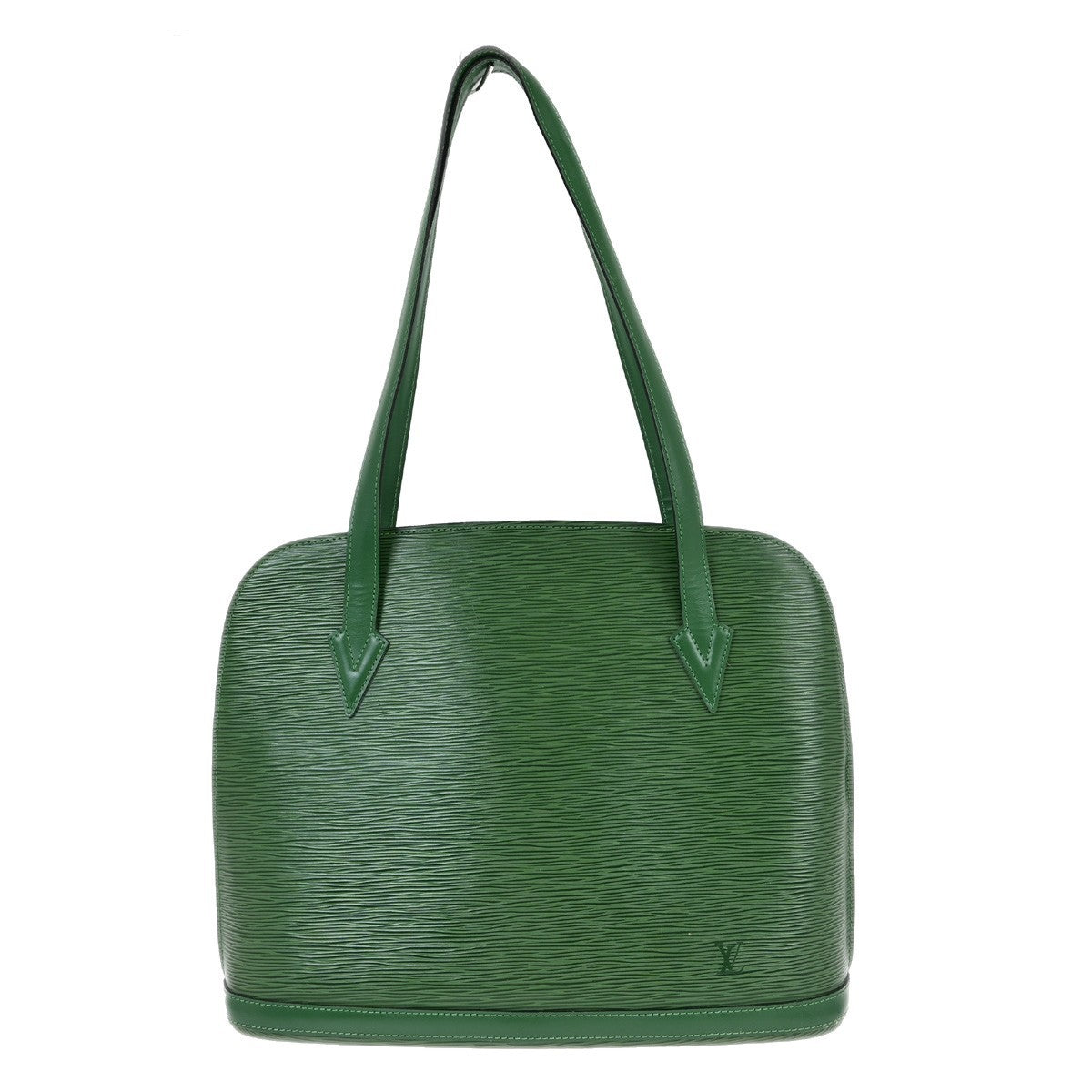 Louis Vuitton Lussac Handbag Epi Leather Green Leather Shoulder Bag