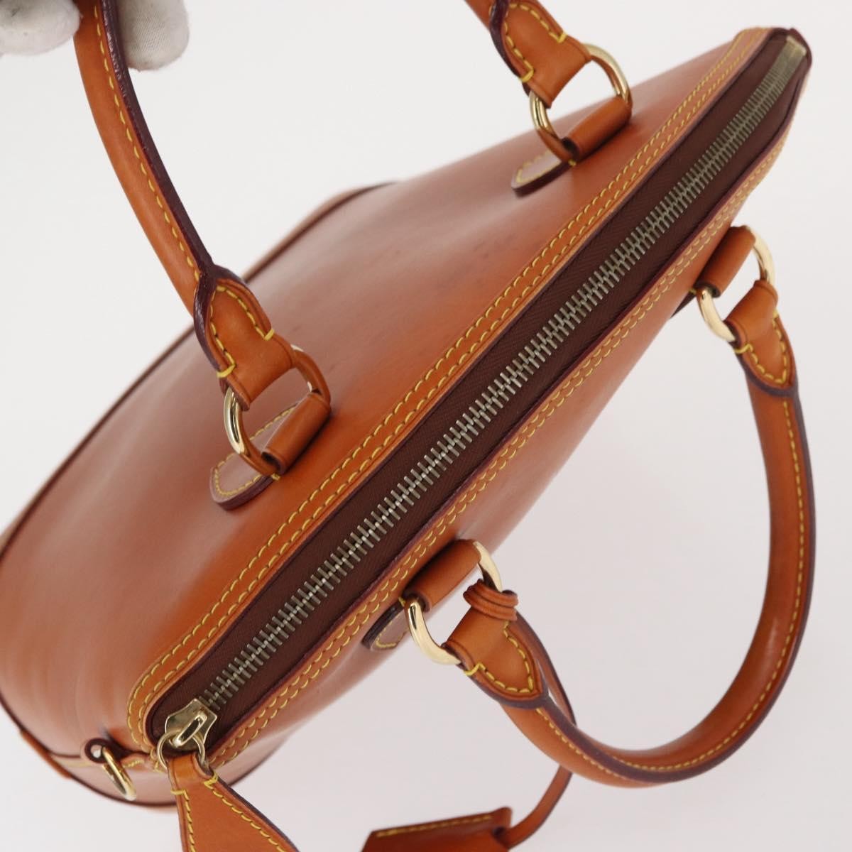 Louis Vuitton Lockit Handbag Nomade Leather Brown Leather Handbag