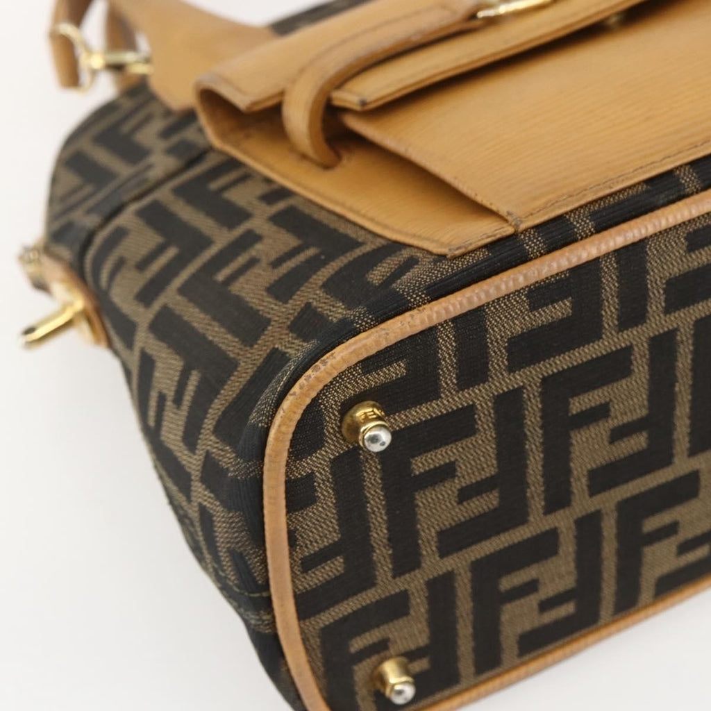 Fendi Vintage Zucca Handbag Zucca Brown Canvas Handbag