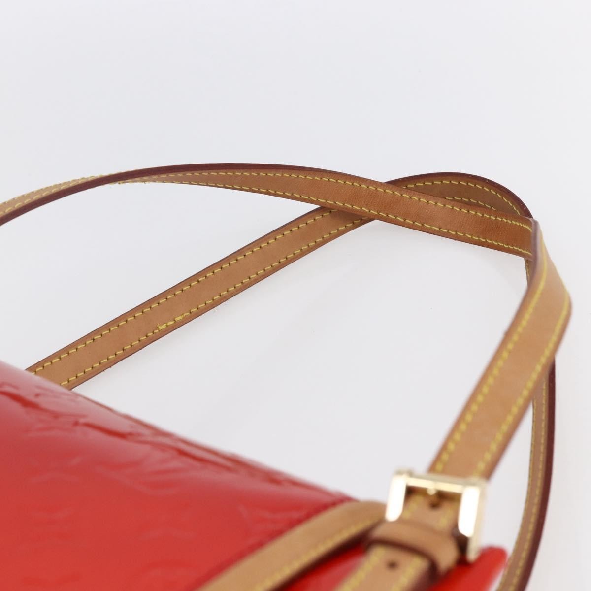 Louis Vuitton Biscayne Bay Handbag Monogram Vernis Red Patent_Leather Bag